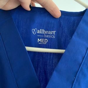 All heart basics blue scrub top 5/20$